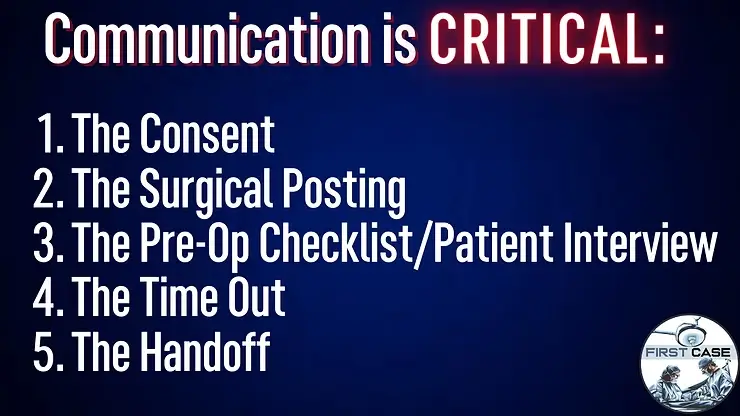 Communication is critical