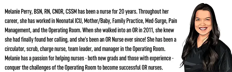 Patient care in the or is different, not non-existent